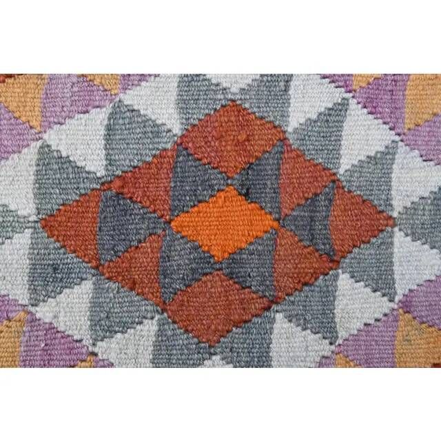 1970s Vintage Turkish Oushak Handmade Wool Cotton Brown Runner Rug 101x314