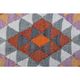 1970s Vintage Turkish Oushak Handmade Wool Cotton Brown Runner Rug 101x314