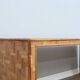 1970s minimalist bamboo & rattan bench by Vivai del Sud
