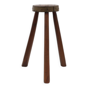 Tabouret tripode brutaliste
