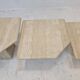 Set of 3 italian travertine coffee or side tables, 1980s