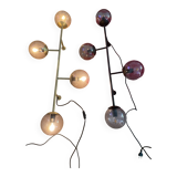 Set of 2 orb wall lamps