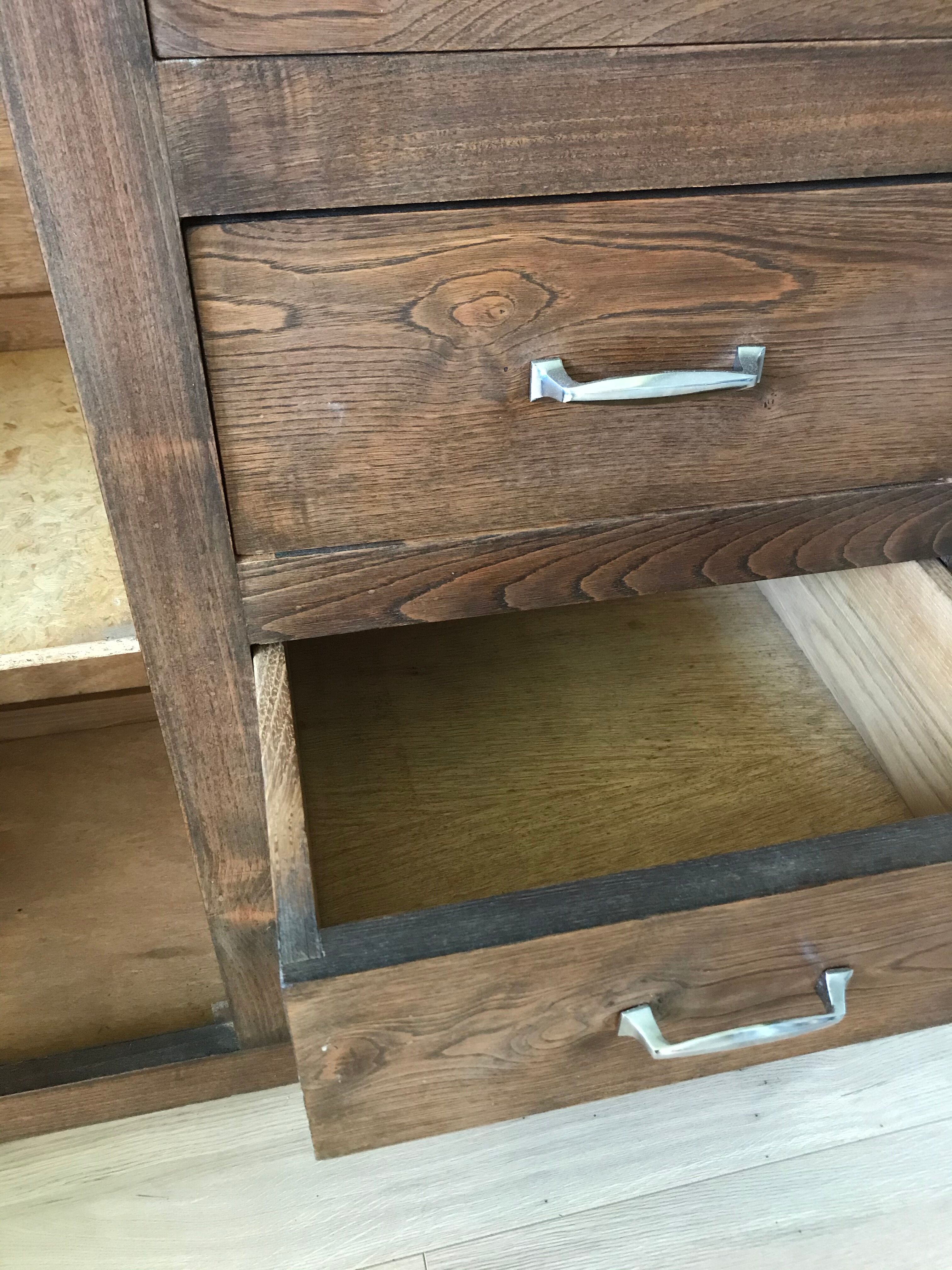 Asymmetrical wardrobe old Art Deco style