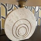 Lampes travertin Le Dauphin vintage