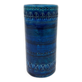 Bitossi blue ceramic vase