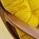 Swivel armchair in velor upholstery, 1970s