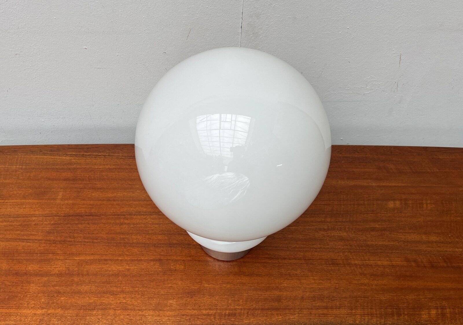 Italian replacement glass for mid-century space age spy lamp by Mazzega, 1960s.