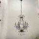 Crystal beaded murano glass chandelier 1960’s