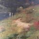 Oil on canvas "River Landscape" Karl Daubigny (1846-1886)