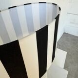 White lacquered metal table lamp from the 60s