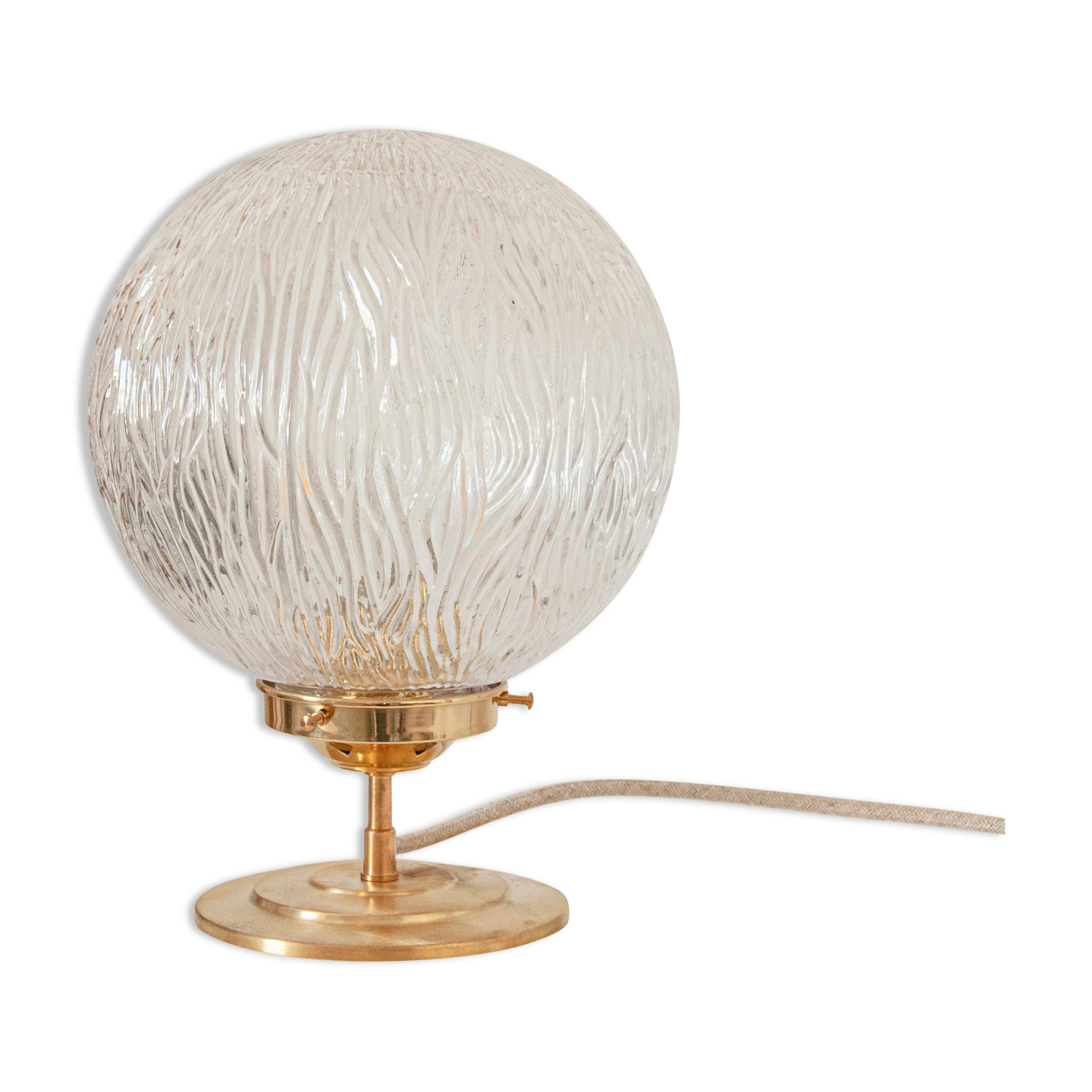 Vintage globe table lamp