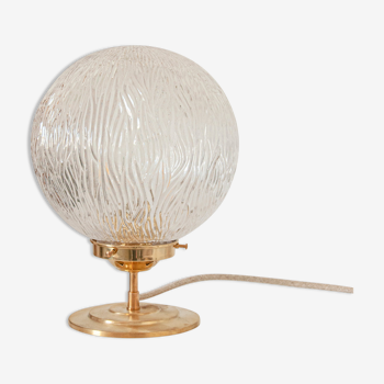 Lampe à poser globe vintage