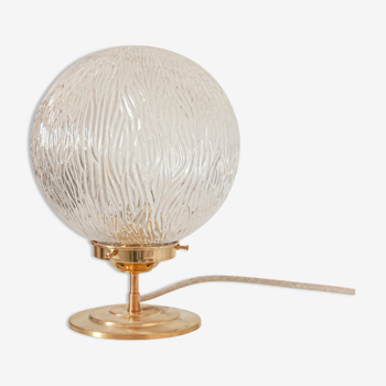 Vintage globe table lamp