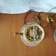 Pair of candlesticks mounted as bedside lamps