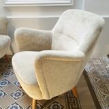 Pair of chairs 50s organic design vintage
