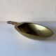 Decorative brass bowl with wooden handle, 1970s, Turin, Italy.