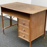 Vintage rattan desk