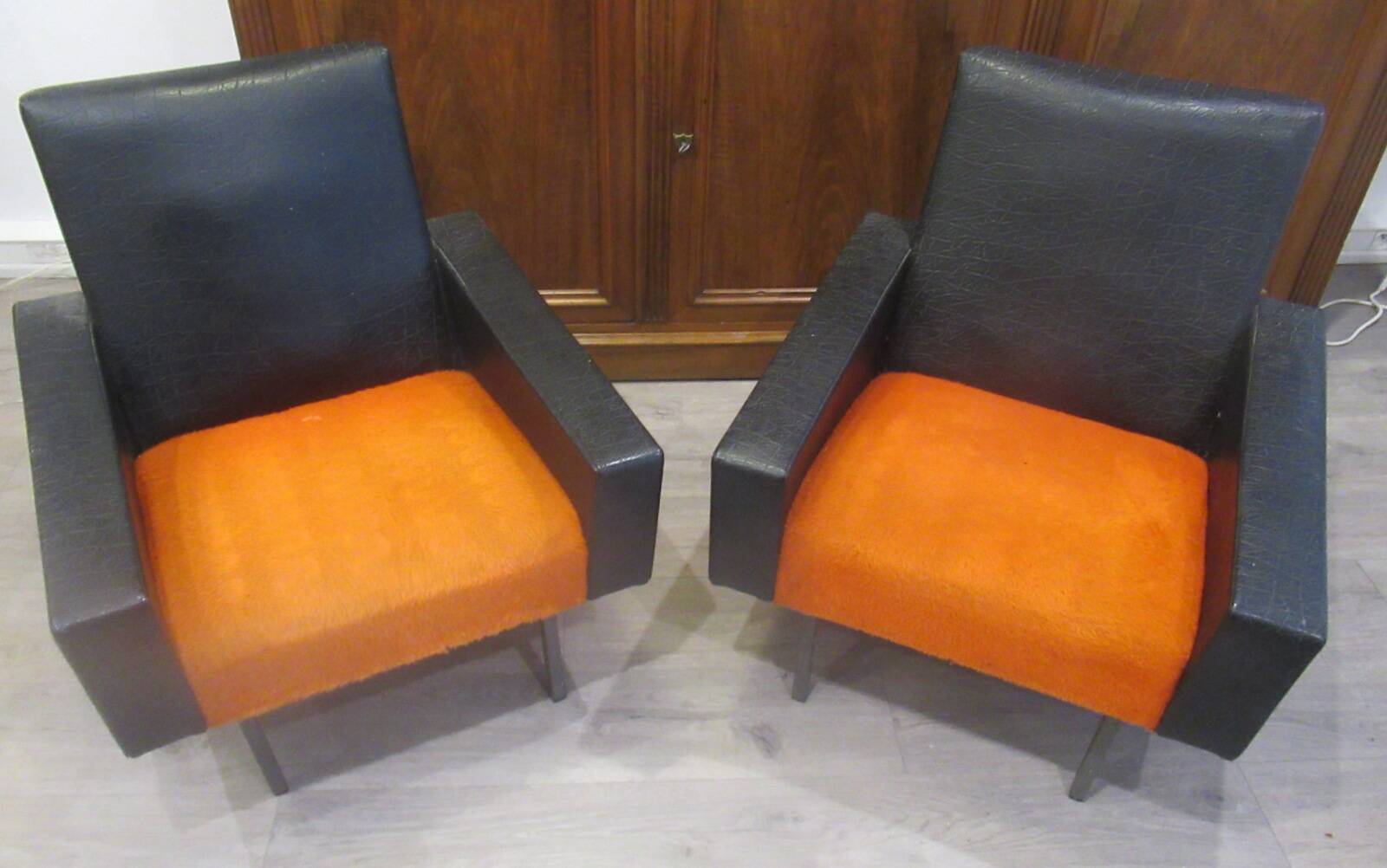 Pair of vintage armchairs