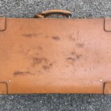 Leather suitcase