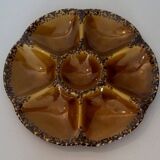Assiette à huîtres en faïence Gien