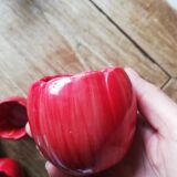 Set of 4 red tulip bowls from Villeroy & Boch