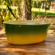 Beautiful green and yellow terrine Emile Henry