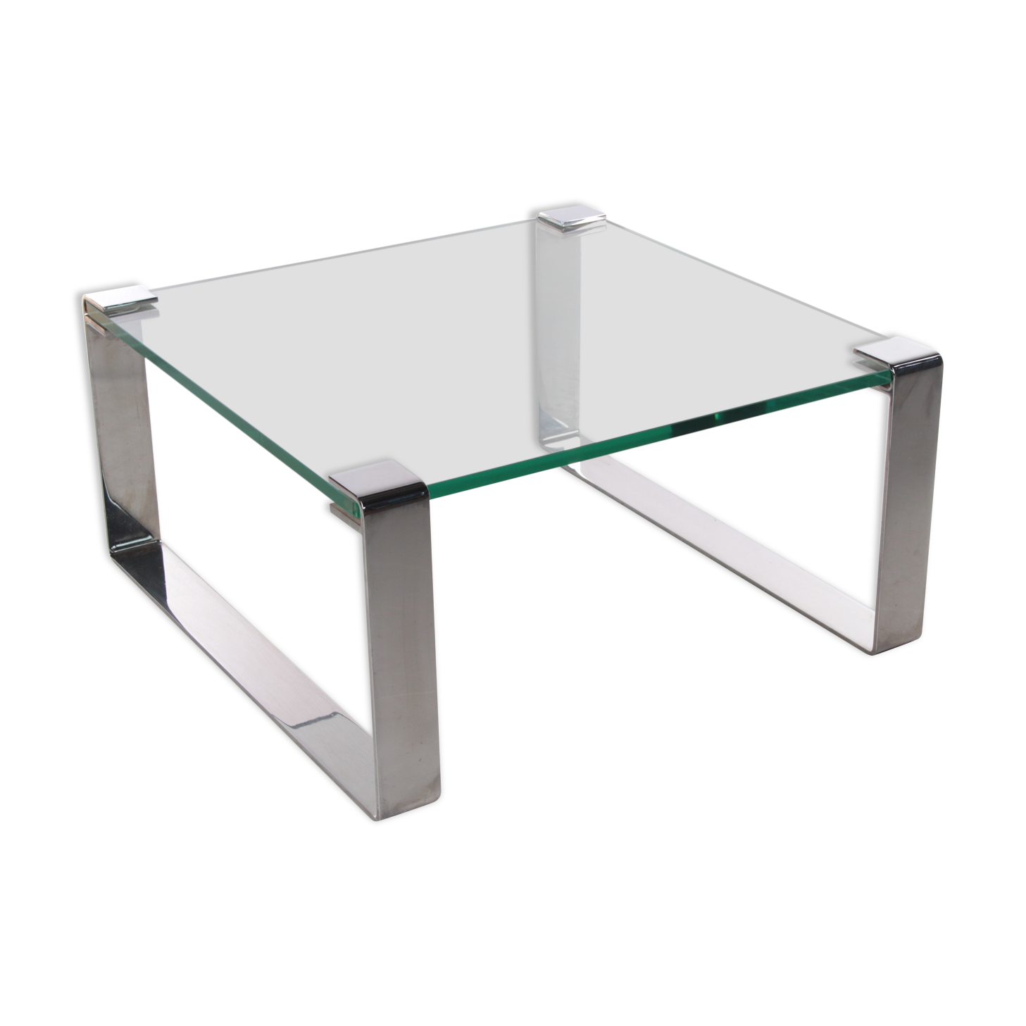 German Chrome and Glass coffee table Model Klassik 1022 Van Peter Draenert, 1960s