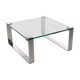 German Chrome and Glass coffee table Model Klassik 1022 Van Peter Draenert, 1960s