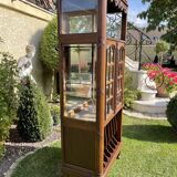 Music cabinet in walnut style Louis XVI