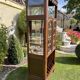 Music cabinet in walnut style Louis XVI