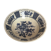 Former Melody Myott Bowl in English Iron Earth Blue Flowers