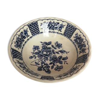 Bol Melody Myott en terre de fer anglaise fleurs bleues