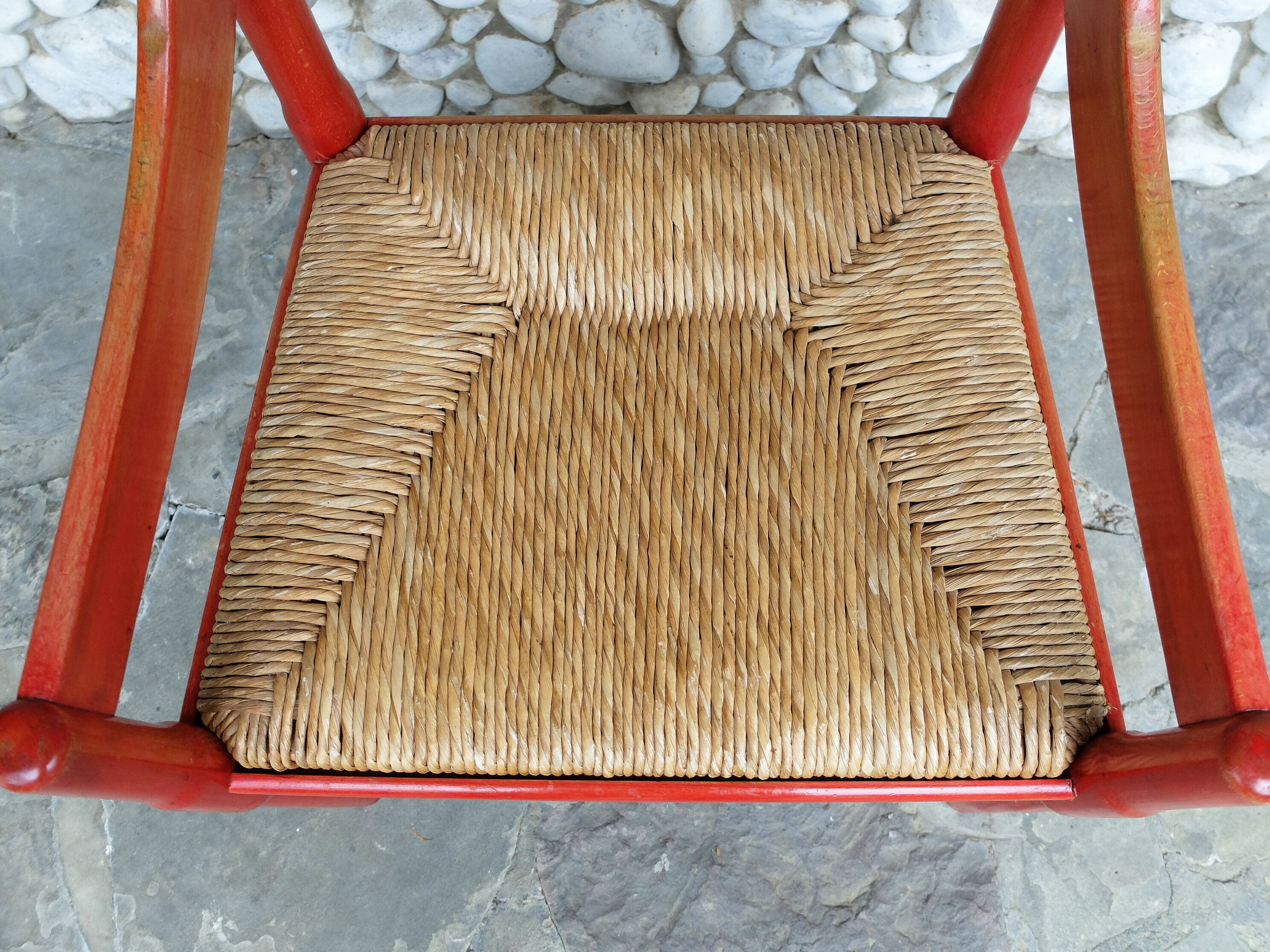 Vico Magistretti red carimate chair for Mario Luigi Comi, Italy