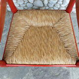 Vico Magistretti red carimate chair for Mario Luigi Comi, Italy