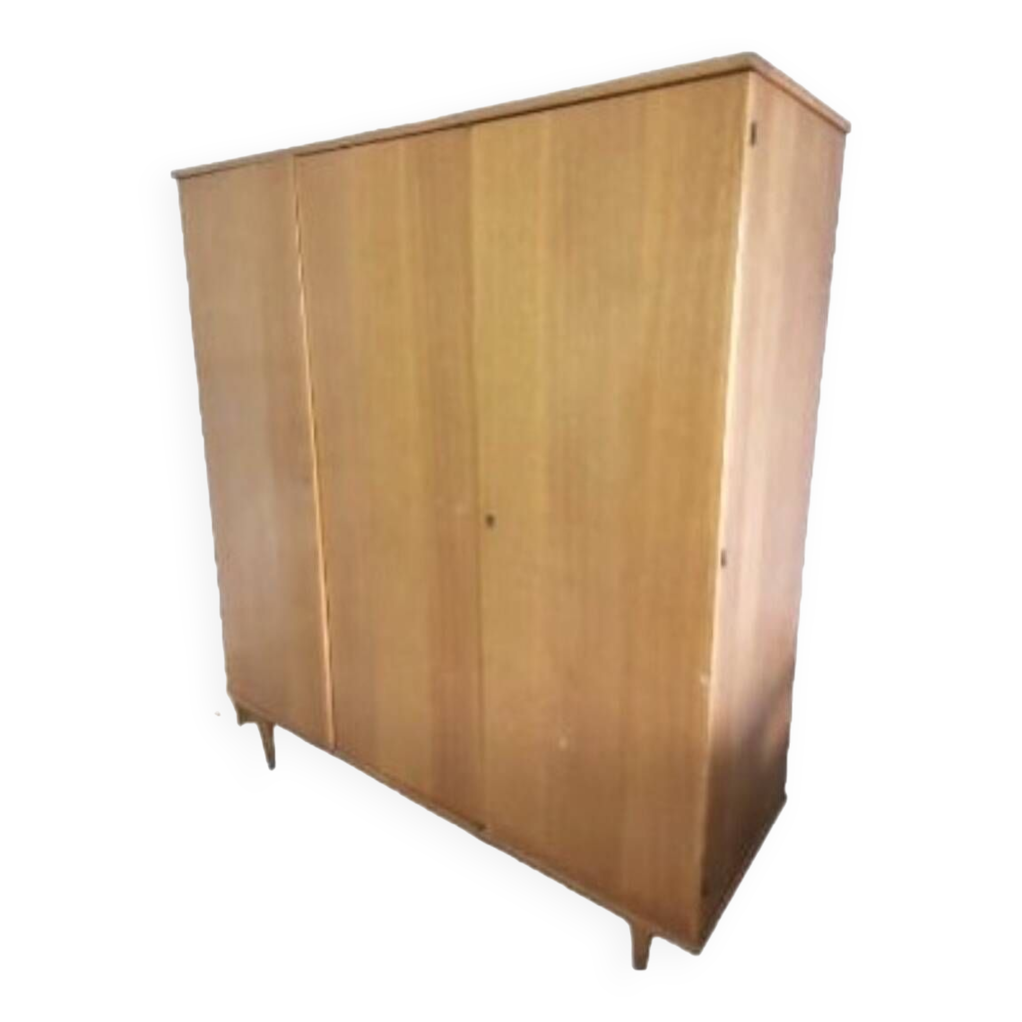 Vintage Scandinavian teak wardrobe, 1960s teak wardrobe.
