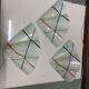 Set of Three Geometric Murano Glass Wall Sconces, Italy, 1980s
