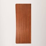 Scandinavian mahogany desk with brass handles