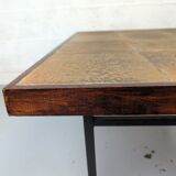 Metal and ceramic coffee table