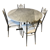 Marble table and 4 chairs