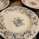 Service of old Gien earthenware plates and dishes