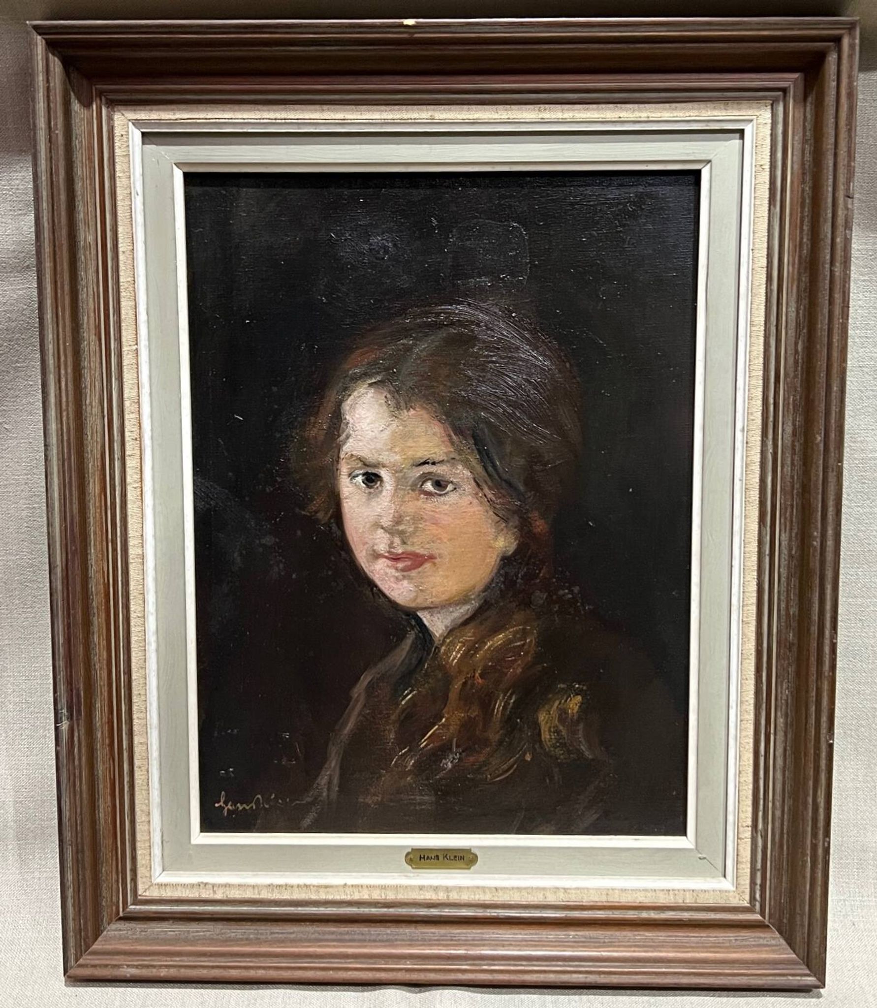 Hans Klein (1891 – November 18, 1944). “Portrait of a young girl”.