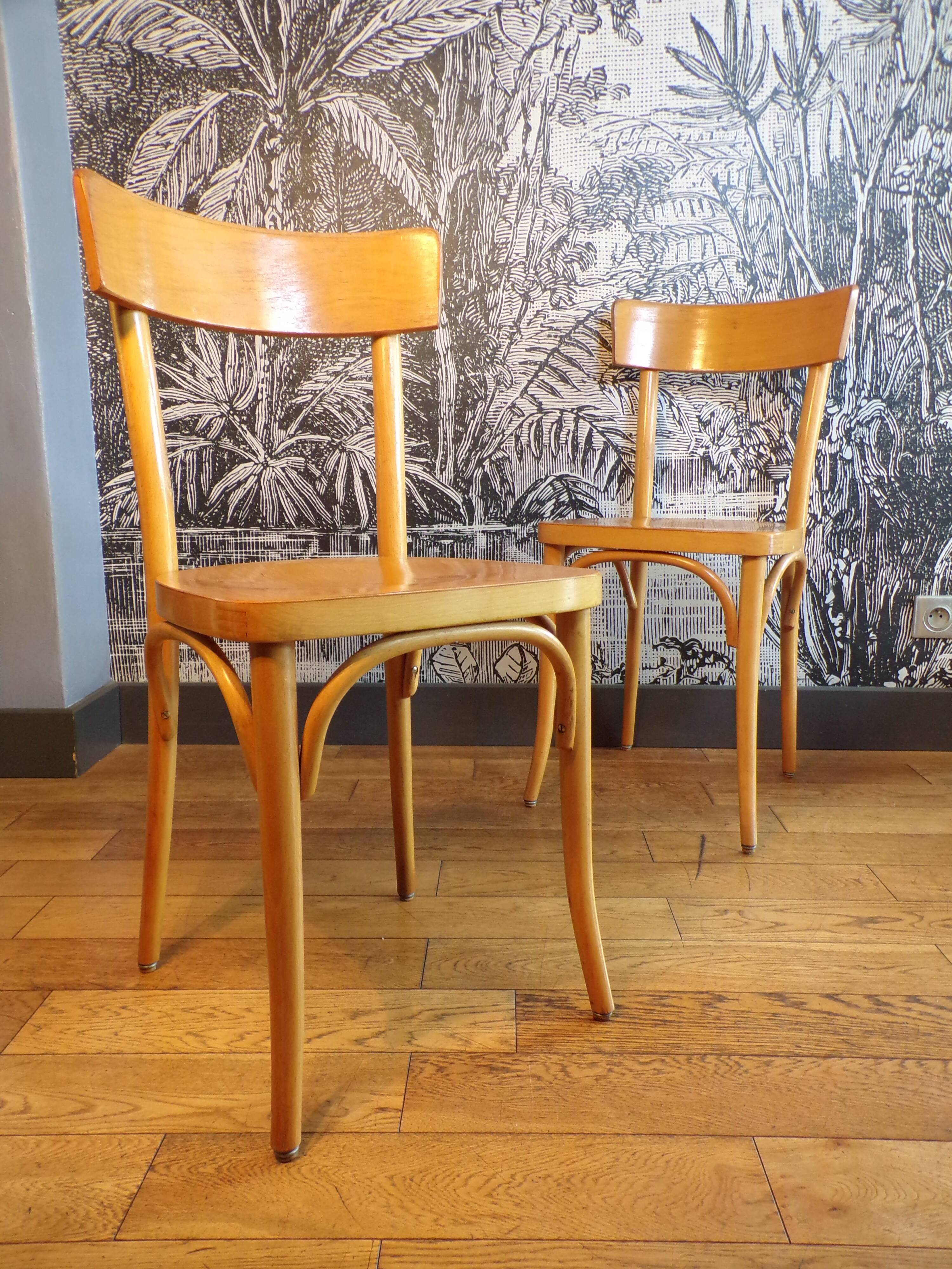 Pair of bistro chairs 1950