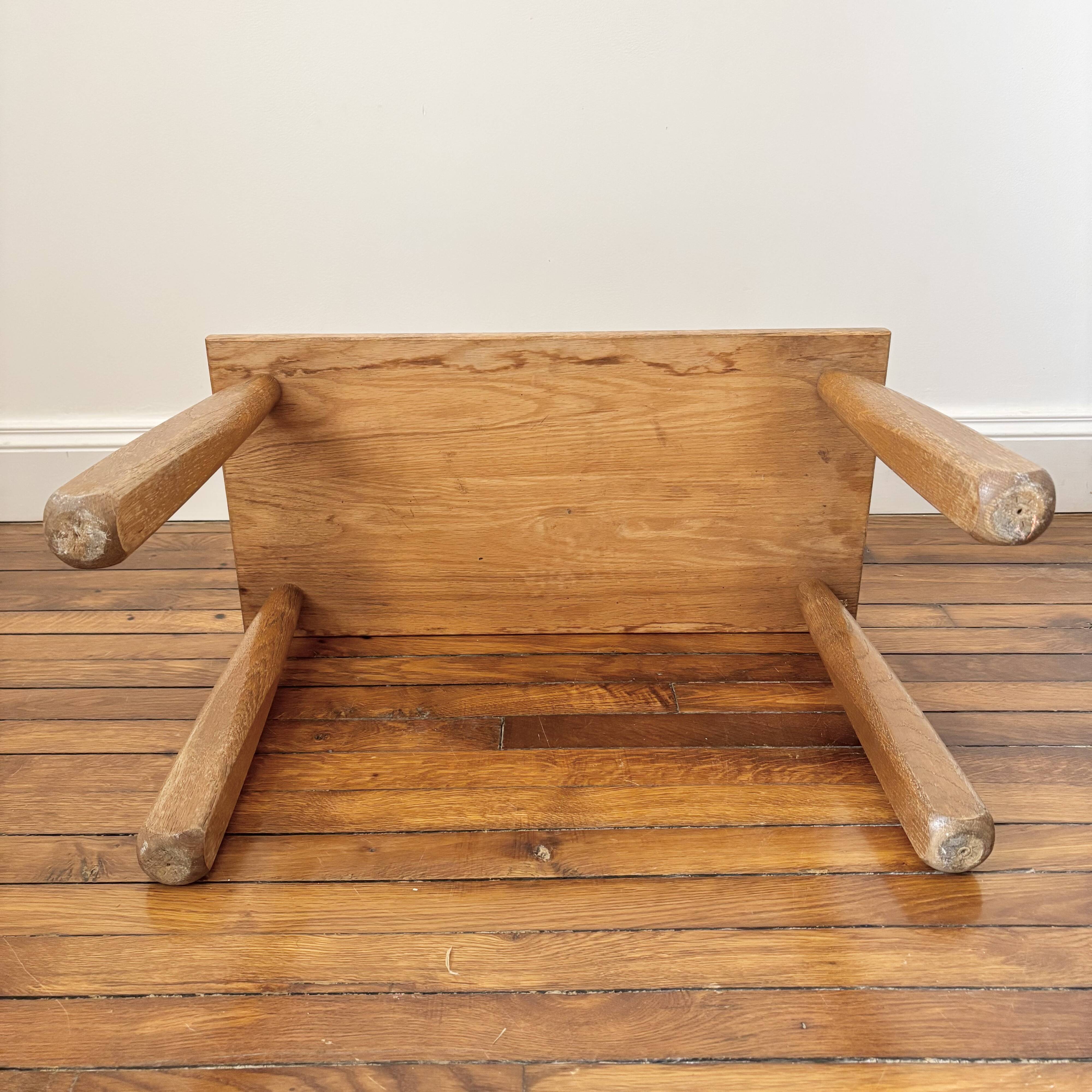 Vintage Minimalist Brutalist Stool