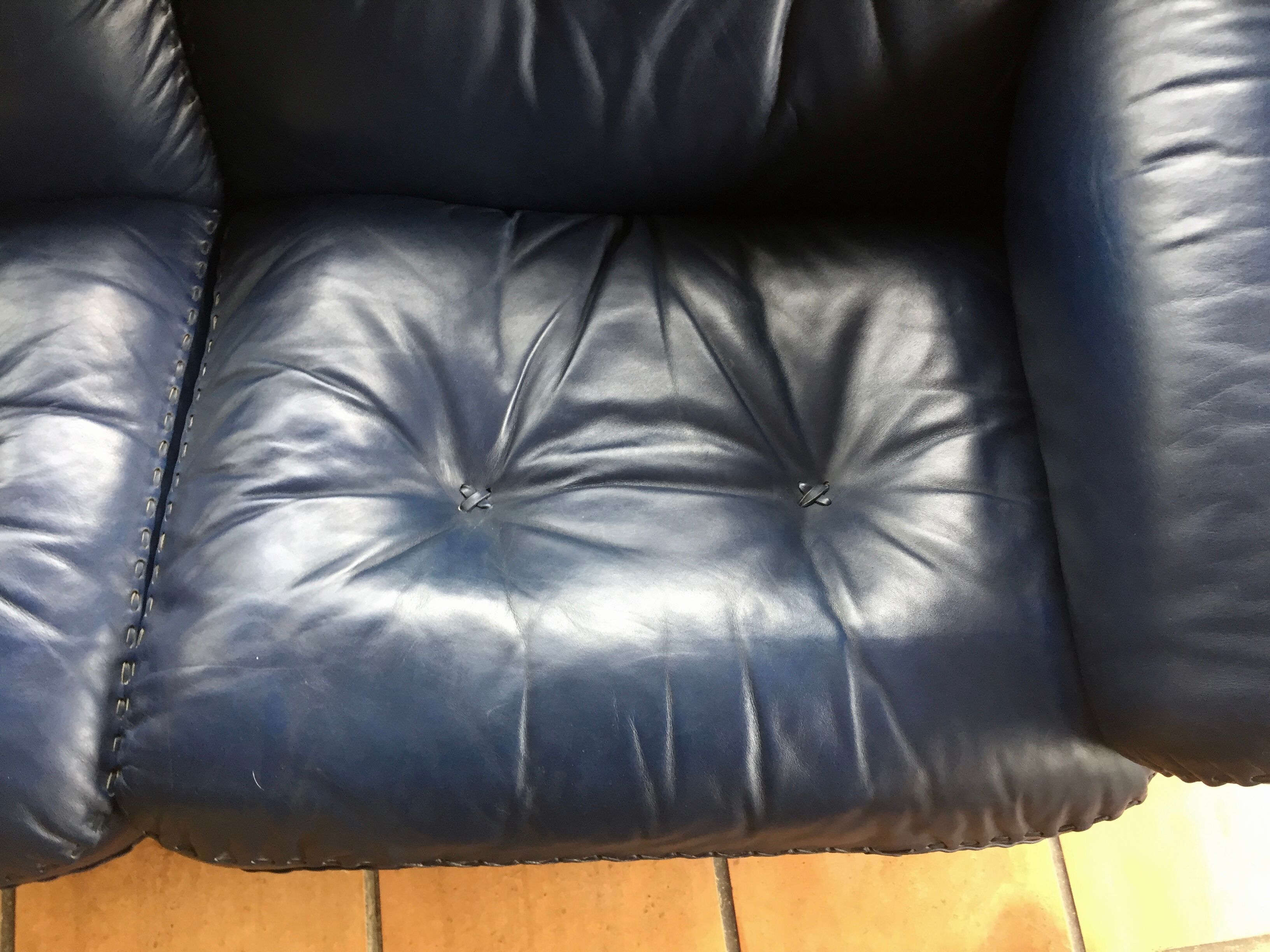 Canape de sede ds 101 blue leather