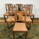 Suite of 6 chairs art deco period