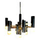 Vintage design 'hexagon' black & gold chandelier – Boulanger