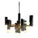 Vintage design 'hexagon' black & gold chandelier – Boulanger