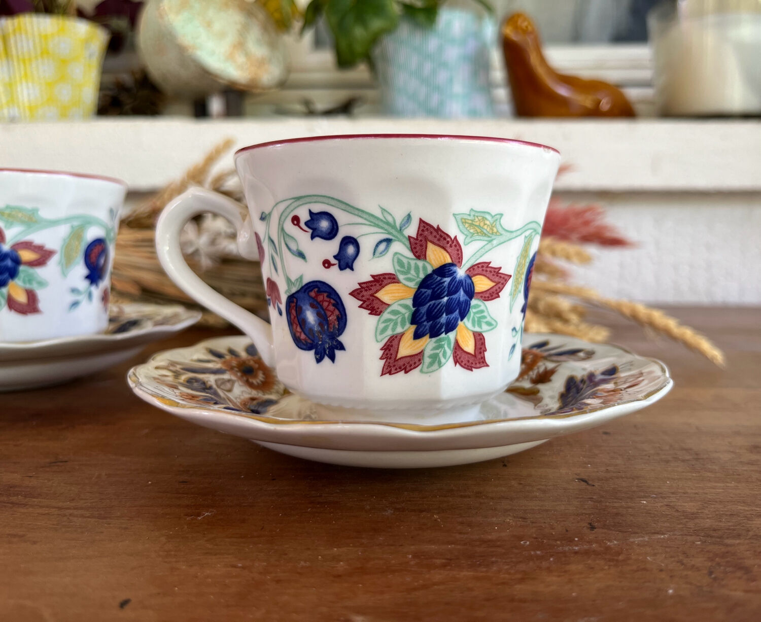 Duo cups English porcelain