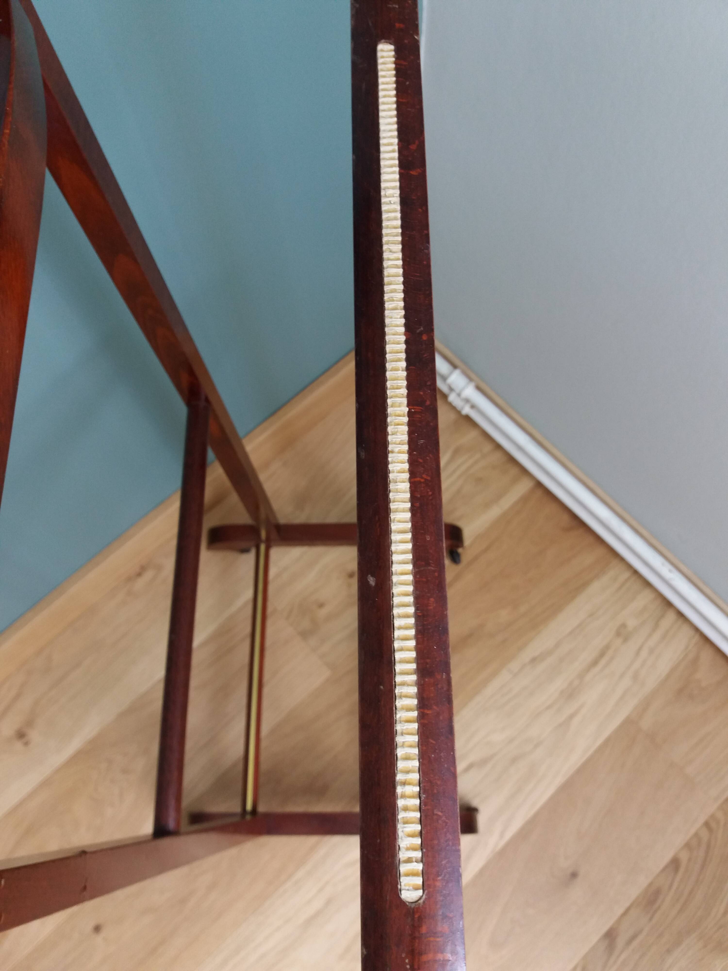 Night stand with two clothes racks