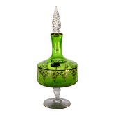 Carafe italienne verte cristallerie Artistiche